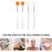 STAHAD 4pcs Mask Brush Powder Applicator Gel Mask Flat Heads Fan for Facials Cosmetic Cream - Buy Online on SooperMarket.com