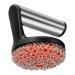 GIISH Cast Iron Scrubber with Handle Stainless Steel Chainmail Cleaner for Pans and Skillets - Cast Iron Cookware Ovens Easy Install Easy to Use
