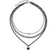 Stylish Oralgos Pentastar Necklace for Women - Versatile Alloy Collarbone Chain Jewelry - Buy Online on SooperMarket.com