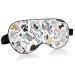 Haskirky Light Blocking Eye Mask Breathable and Adjustable Adult Men and Women Travel on Business Trips Yoga Meditation Light Smooth Comfortable Eye Mask Office Deep Sleep Goodies Cartoon Dogs