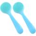 Wllhyf 2-Pack Manual Face Cleaning Brush - Soft Silicone Peeling Pads for Skin Care (Blue) - Gentle Cleanse & Remove Imprints - Buy Online on SooperMarket.com
