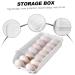Mikikit 1pc Egg Box Portable Drawers Refrigerator Egg Bin Refrigerator Fresh Container Plastic Eggs Rolling Transparent 33.5X17.5X7.5CM - Buy Online on SooperMarket.com