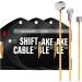 Chooee Bicycle PRO Shift Cable - Ultra Slick Derailleur Cable for Shimano/SRAM Shifter - Gold - 2x2500mm - Buy Online on SooperMarket.com
