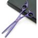 Kingstar 7 Pet Grooming Scissors Set - Straight, Thinning, Curved - Purple Professional Kit with Case and Comb - Buy Online on SooperMarket.com
