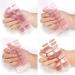 Semi-cured Gel Nail Sticker UV/LED Lamp Required Gel Nail Polish Wrap Fashion Design Gel Nail Art Stickers for Women Winter Autumn 0070 - Buy Online on SooperMarket.com