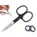 AFTREN Curved Nail Scissors Cuticle Scissors Nails Toenails Brand Quality Extra Fine Sharp for Women Men 4 inch Black