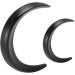 Moon Hair Stick Accessories Carved Fashion Wooden Lightweight Safe Moon Hair Fork for Long Hair (Black) - Buy Online on SooperMarket.com