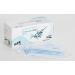 OP mask and medical mouth-nose protection Professionalmed Type Iir by Mondi-Made in Germany-Oeko-Tex & Dermatest certified blue white