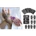 Qullue Henna Tattoo Stencils Kit II - Self-Adhesive Hand Mold for Women, Girls, and Teens - DIY Body Art Stencils with Flowers and Motifs - Buy Online on SooperMarket.com