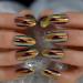 Punk Style Magic Gold Fake Nails - Long Metallic Mirror Almond Press On False Nails - Reusable DIY Nails Art Tips - iMABC L6301 - Buy Online on SooperMarket.com