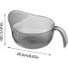 HMLTD Drain Basket - Multi-Purpose Bowl Strainer with Multi Fine Holes | Kitchen Utensils for Rice Tomatoes Soybeans Peppers Apples Grapes Gray - Buy Online on SooperMarket.com