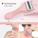 Pink Stainless Steel Ice Roller for Face & Eye - Pain Relief, Migraine, Puffiness - Cold Facial Roller for Redness, Headaches - Skincare Massager - Buy Online on SooperMarket.com