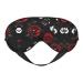 SSIMOO Black White and Red Roses Soft Sleep Eye Mask Female Breathable Eye Patch Perfect for Travel and Relaxation