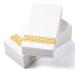 LEKOCH 100 PCs disposable napkins white with gold design air laid fabric-like napkins for wedding premium quality 43x30 cm gold degsin 2-100PCs