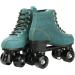 High-top Roller Skates for Women Men | Shiny Blue Four Wheels Roller Skates | Includes Shoes Bag | Size 38 - Buy Online on SooperMarket.com