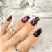 Redykat 30PCS Handmade Glossy Short Coffin Press On Nails - Cat Eye Magnetic Acrylic False Nails | Salon Quality Nail Art (Chase the Moon - Buy Online on SooperMarket.com