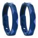 Erhigher Neurasthenia Relief Bracelet 2pcs Anti Static Adjustable Multi-Hole Silicone Energy Balance for Improved Sleep Quality Relaxation Unisex Waterproof Blue 2pcs 2pcs Blue