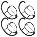 Smilco 4 Pack Wig Hanger Portable Hanging Wig Stand For Wigs and Hats Collapsible Wig Dryer Durable Wig Hanging stand Collapsible Wig Display Holder Tool