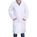 DR Uniforms By DR Instruments Unisex Lab Coat (60% Cotton / 40% Polyester) Sanforized to Prevent Shrinking - (White) - L White L