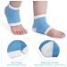 Buy Angrek Washable Gel Spa Heel Socks - 2 Piece Moisturizing Pedicure Care for Dry Cracked Feet - Open Toe Protection (Blue) - Buy Online on SooperMarket.com