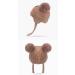 Cute Bear Kids Winter Hat | Ear Flaps, Dual Pom-Pom | Toddler Fleece Lined Earflap Cap - Khaki - Buy Online on SooperMarket.com