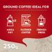 Lavazza Qualita Rossa Ground Coffee Blend Bag Espresso Medium Roast 12 x 250g Bricks - Perfect for Coffee Lattes Cappuccino and More - 3KG Ground Coffee - Buy Online on SooperMarket.com
