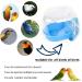 YNC Bird Cage Bathtub Shower Box - Clear Hanging Bird Tub for Cockatiel, Parakeet & Small Pet Birds - Buy Online on SooperMarket.com