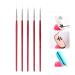 5 Pcs Nail Art Liner Brushes Professional Painting Nail Art Design Brush Pen Set Nail Art Point Drill Drawing Brush Pen Thin Nail Art Brush 6/9/12/18/24mm