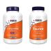 NOW L-Carnitine 1000mg 100 Tablets + Taurine 1000mg 250 Vegetarian Capsules Nutritional Supplement+ Taurine 1000mg