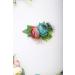 Deniferymakeup Bloomy Daisy Flower Hair Comb Rose flower Wedding Bridal Photo Shoot Greenery Headpiece for wome(Red and Deep Blue) - Buy Online on SooperMarket.com