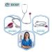 Buy Acoustic Stethoscope for Doctors & Medical Students - Lightweight Flexible Soft Ear Knobs (Grey) | International Shipping Available - Buy Online on SooperMarket.com