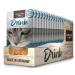 Leonardo Drink Salmon 20x40g multipack variety salmon Cat drink |Cereal -free meat broth with strips of meat |Supplementary feed for cats
