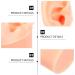 Exceart Silicone Ear Model - Acupuncture Simulation & Piercing Practice Tool - Food Grade Medical Quality - Buy Online on SooperMarket.com