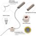 Bonlux Sewing Machine Light 30 LEDs Flexible Gooseneck Work Light with Magnetic Base (2-Pack) - 6W Portable Lamp for Workbench, Lathe, Drill Presses, Grey - Buy Online on SooperMarket.com