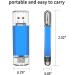 64GB USB C Flash Drive Alihelan 2 in 1 OTG Dual Type C Thumb Drive | USB 3.0 Pen Drive Memory Stick - Blue 64GB - Buy Online on SooperMarket.com