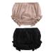 AYIYO Unisex Toddler Diaper Cover - Newborn Baby Girls Boys Kids Linen Bloomer Shorts 2Pcs 9-12 Months Khika+black