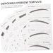 Angoily 6 Pcs Ladies Suits Disposable Makeup Eyebrow Sticker Tool Make up Eyebrow Pencil Girl - Buy Online on SooperMarket.com