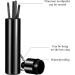 Portable Titanium Toothpicks Set - Reusable Metal Toothpicks with Holder for Outdoor Picnic & Camping - 2 Black Sets - Buy Online on SooperMarket.com