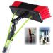 Window Cleaning Pole 3-12M Photovoltaic Panel Cleaning Tool Multi-Purpose Water Spray Brush Extendable Cleaner for Trucks Windows Washing/8M Rod/30Cm Brush Head