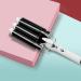 Three Barrel Curling Hair Crimper: Aleath Dual Voltage Crimper Hair Tool - 1 inch 3 Barrels Curler Iron Wand 1 inch Black - Buy Online on SooperMarket.com