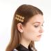 Yalice Coin Bobby Pins Barrettes Bride Hair Clips Wedding Hair Accessories for Women and Girls 2Pcs (Gold)