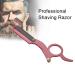 Manual Stainless Steel Men's Razor - Thumb Shape Straight Shaver for Facial Hair Removal (Red) - International Shipping Available - Buy Online on SooperMarket.com