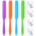 Bubuyun 8 pieces of non -stick wax spatula silicone spatula mix butter scraps wax Applicator hair removal pins reusable scraps with hooks