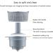 Kitchen Sink Drain Strainer Basket 3 In 1 Bathroom Sink Drain Strainer Hair Catches Sink Strainers With Large Wide Rims Sink Drain Cover - Buy Online on SooperMarket.com