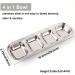 HanryDong Small Animal Stainless Steel Bowl 4 in 1 Hamster Feeder for Water and Food Cage Pet Small Dish for Rabbit/Guinea Pig/Hedgehog/Mice/Chinchilla/Kitten (4 in 1 bowl) - Buy Online on SooperMarket.com