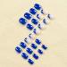 RikView Short Press On Nails - Glossy Blue Square Full Cover Fake Nails for Women - 24 PCs Set - Buy Online on SooperMarket.com