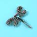 Vintage Rhinestone Dragonfly Hair Clips Set - Elegant Alloy Barrettes for Women - Buy Online on SooperMarket.com