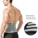 XL Gray Elastic Back Bandage - Adjustable & Breathable Lumbar Support for Lower Back Pain Relief | Ideal for Sports & Daily Use - International Shipping Available - Buy Online on SooperMarket.com