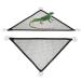 QUUPY 2 Reptile Hammock Set Triangle Breathable Net Breathable Mesh Lizard hammock for Large and Small Bearded Dragons Anoles Geckos Lizards or Snakes 33x33x48cm Black