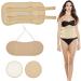 3Pcs Neck Waist Essential Oil Pack Set with Chest Pads Washable Reusable Essential Oil Wrap Leakproof Oil Pack Wrap Adjustable Soft Oil Pack for Waist Neck Chest |(Suit one Khaki) Suit one Khaki - Buy Online on SooperMarket.com